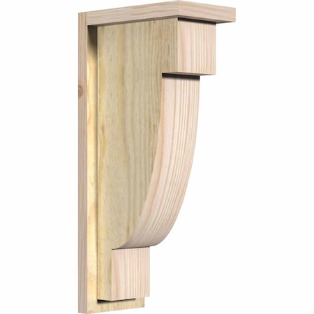 Ekena Millwork Alpine Rough Sawn Corbel w/Backplate, Douglas Fir, 6"W x 10"D x 22"H COR06X10X22ALP01RDF